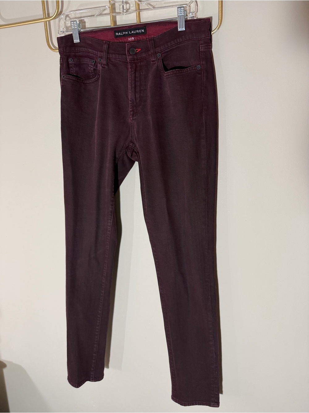 Size 30 Ralph Lauren Black Label 105 Deep Burgundy Jeans